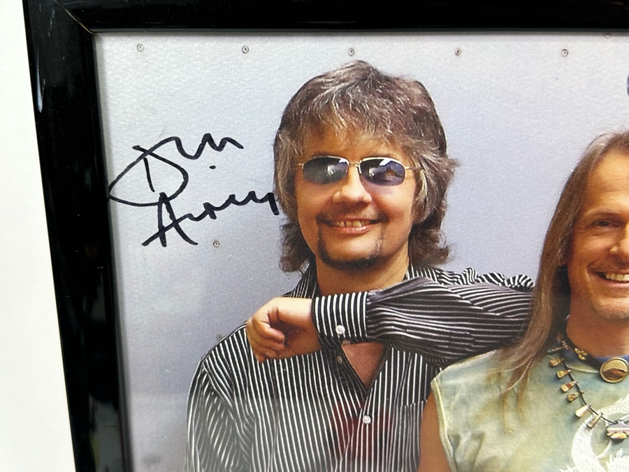 Autographed Deep Purple Rock Poster Framed 26 X 18 [Photo 6]