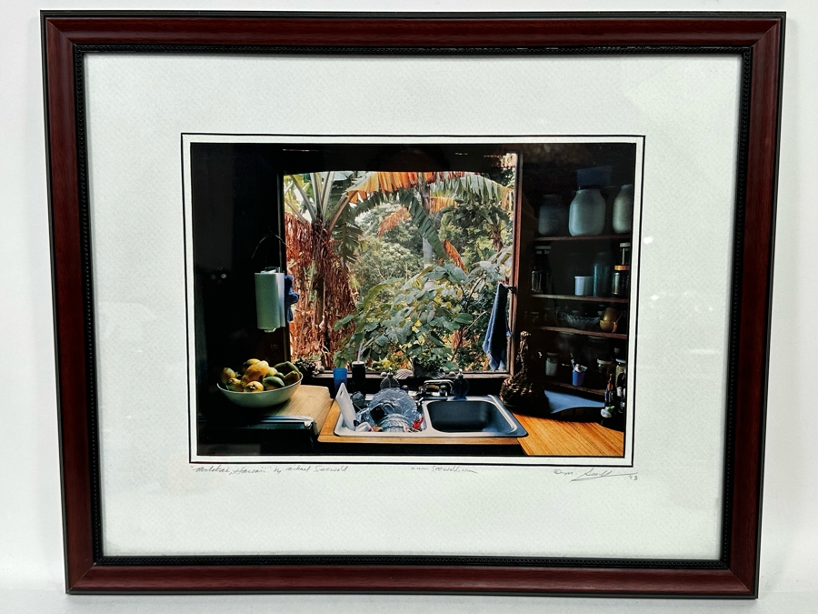 Michael Seewald Signed Photograph Window - Molokai Hawaii 1993 13.5 X 10 Framed 22 X 18 [Photo 3]