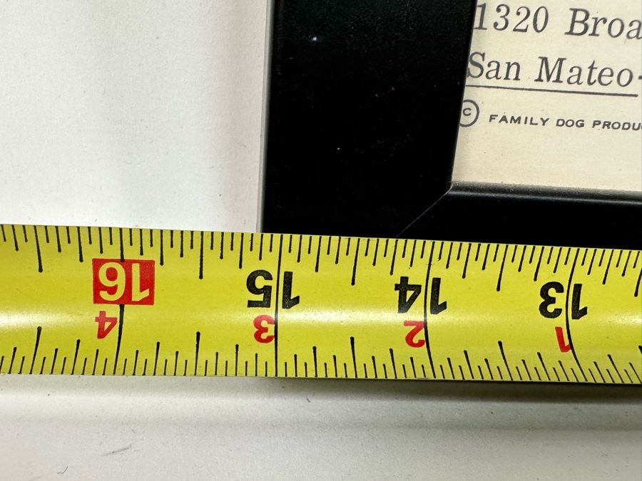 Autographed Original Big Brother Vintage 1966 Avalon Ballroom Family Dog Victor Moscoso A Stone Facade Concert Poster FD-11-2 15 X 22.5 [Photo 15]