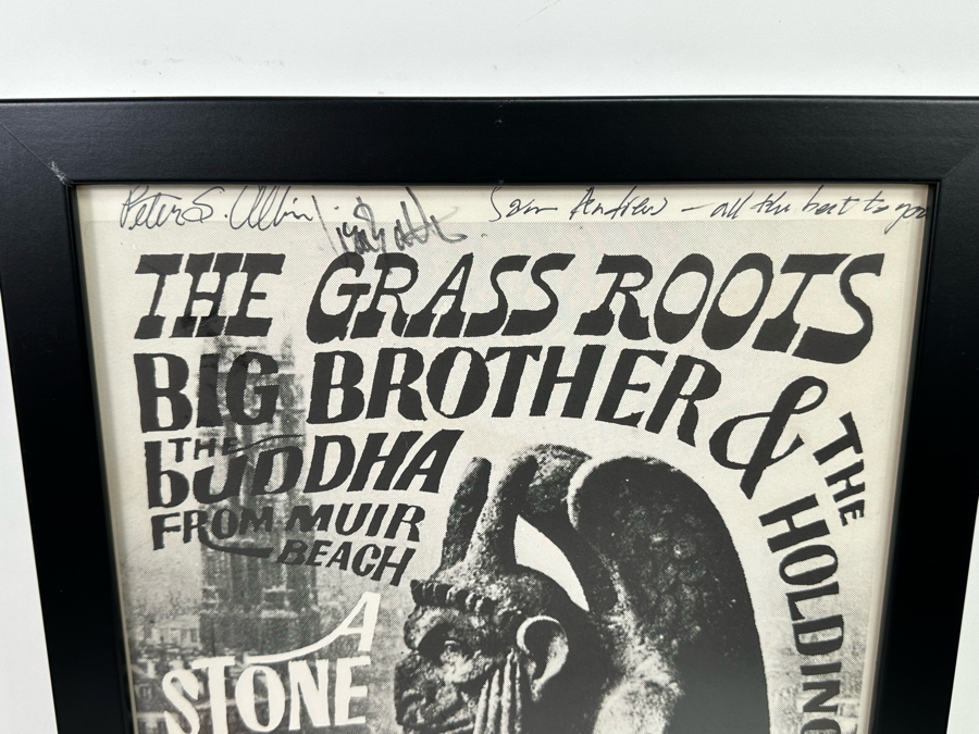 Autographed Original Big Brother Vintage 1966 Avalon Ballroom Family Dog Victor Moscoso A Stone Facade Concert Poster FD-11-2 15 X 22.5 [Photo 4]