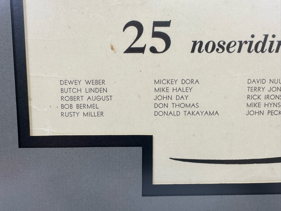 Original Tom Morey Invitational Noseriding Surf Contest The Nation's Finest Surfers Poster Handbill 11 X 14.5 Framed 18 X 21 [Photo 8]