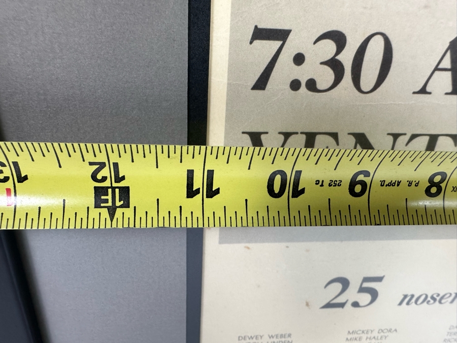 Original Tom Morey Invitational Noseriding Surf Contest The Nation's Finest Surfers Poster Handbill 11 X 14.5 Framed 18 X 21 [Photo 11]