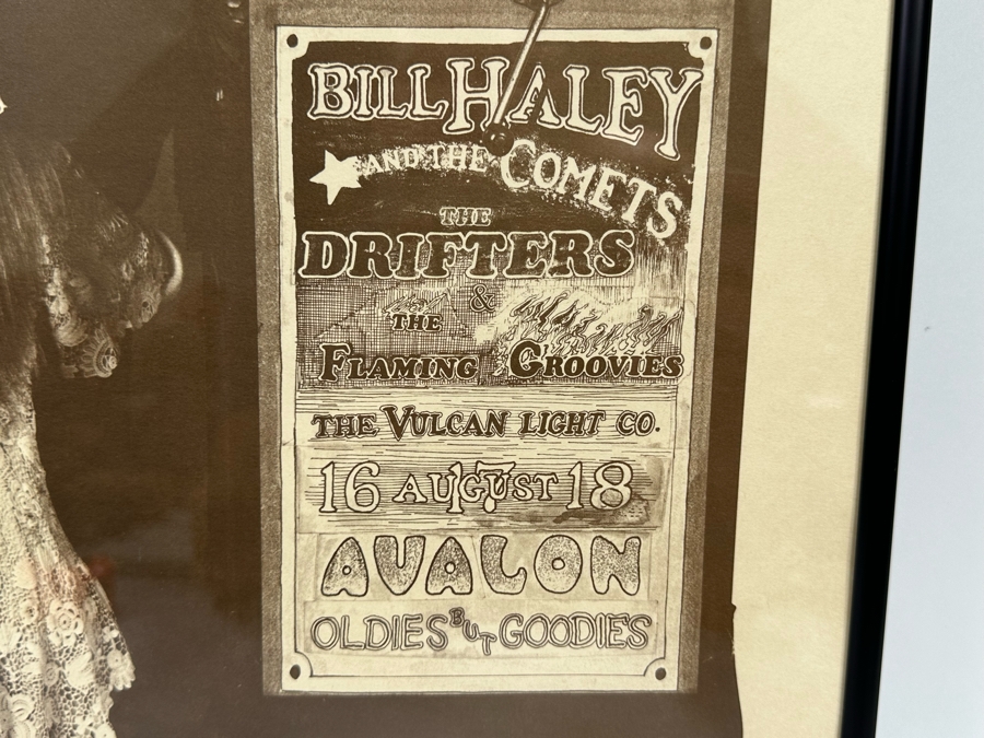 Bill Haley And The Comets, The Drifters And The Flaming Groovies Avalon Ballroom 1968 Family Dog Series Concert Poster (George Hunter) FD-133 14.5 X 22.5 [Photo 5]