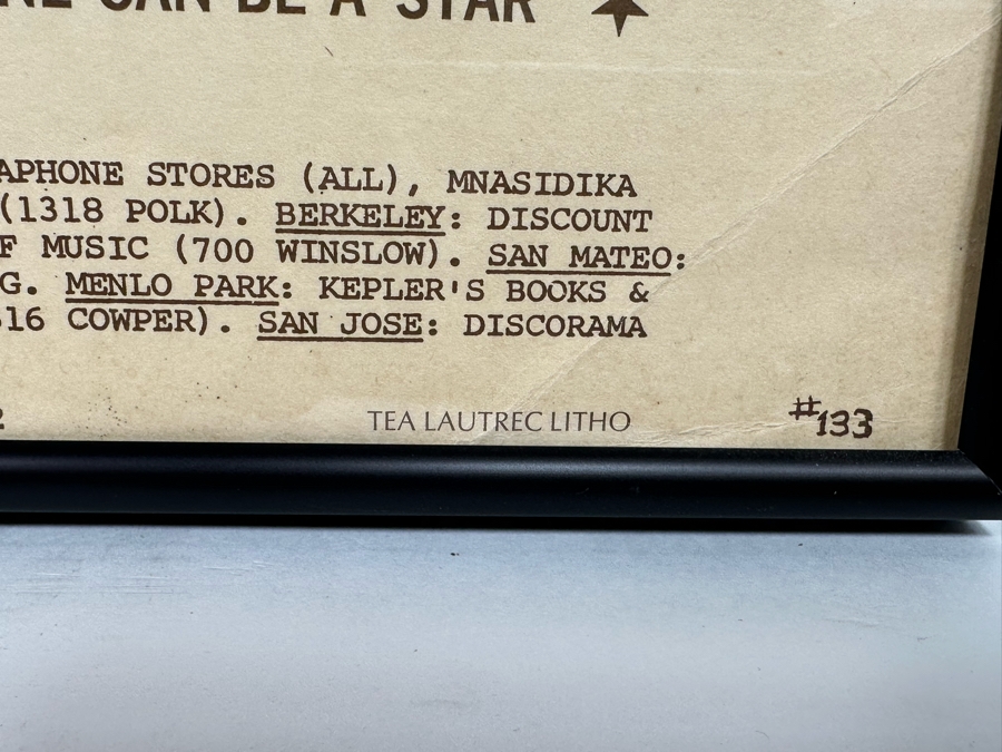 Bill Haley And The Comets, The Drifters And The Flaming Groovies Avalon Ballroom 1968 Family Dog Series Concert Poster (George Hunter) FD-133 14.5 X 22.5 [Photo 9]