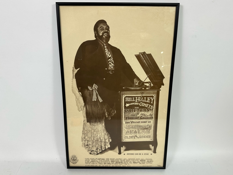Bill Haley And The Comets, The Drifters And The Flaming Groovies Avalon Ballroom 1968 Family Dog Series Concert Poster (George Hunter) FD-133 14.5 X 22.5 [Photo 2]