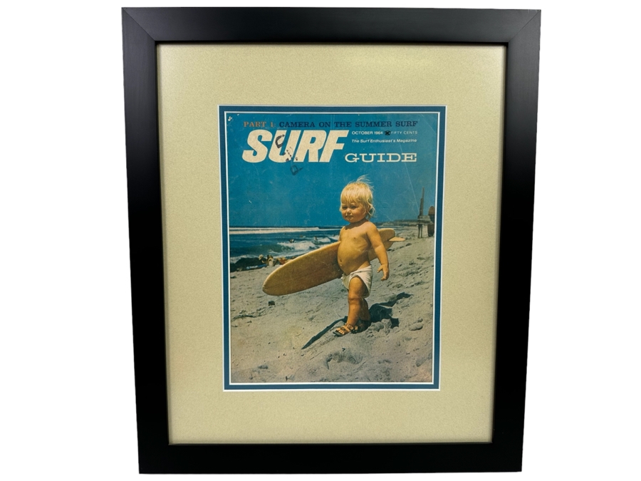 Framed Vintage 1964, October Surf Guide 15 X 18 [Photo 2]