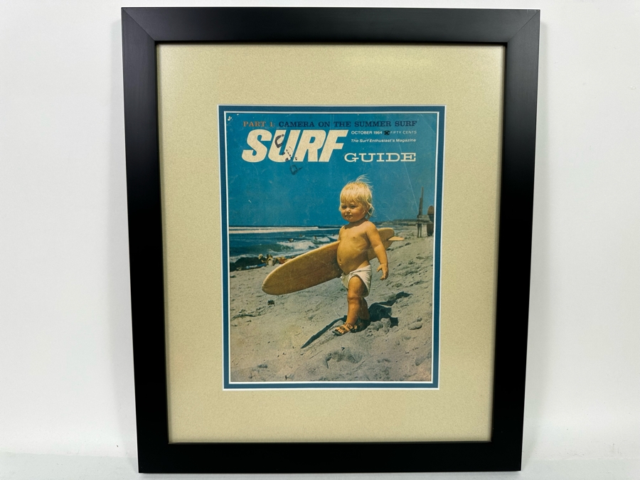 Framed Vintage 1964, October Surf Guide 15 X 18 [Photo 3]