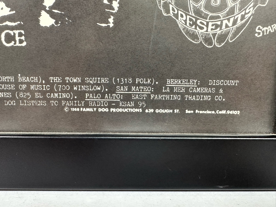 Frumious Bandersnatch, Clear Light, Buddy Guy Vintage 1968 Concert Poster Avalon Ballroom Family Dog FD-123-1 14 X 22 [Photo 10]