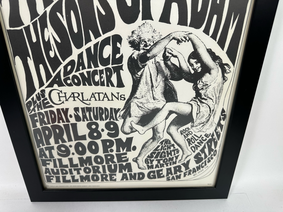 The Love, The Sons Of Adam And The Charlatans Vintage 1966 Concert Poster Fillmore Auditorium Family Dog By Wes Wilson FD-4-3 14 X 20 [Photo 6]