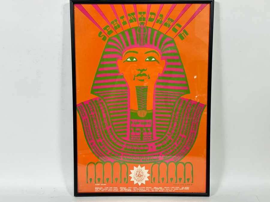 Sphinx Dance; Steve Miller Blues Band, The Peanut Butter Consipiracy And Lee Michaels Vintage 1967 Concert Poster By Victor Moscoso Avalon Ballroom Family Dog FD-47-1 14 X 20 [Photo 2]