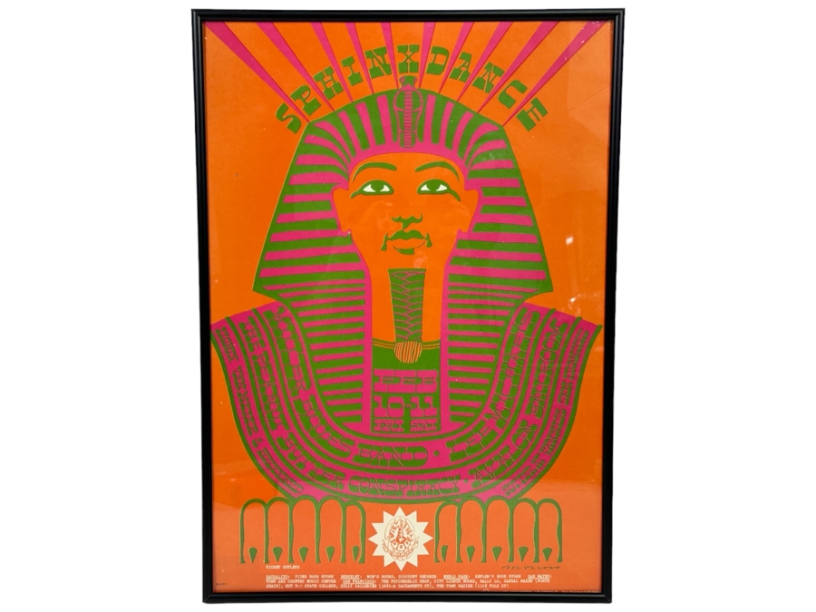 Sphinx Dance; Steve Miller Blues Band, The Peanut Butter Consipiracy And Lee Michaels Vintage 1967 Concert Poster By Victor Moscoso Avalon Ballroom Family Dog FD-47-1 14 X 20 [Photo 1]