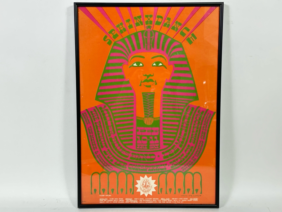 Sphinx Dance; Steve Miller Blues Band, The Peanut Butter Consipiracy And Lee Michaels Vintage 1967 Concert Poster By Victor Moscoso Avalon Ballroom Family Dog FD-47-1 14 X 20 [Photo 3]