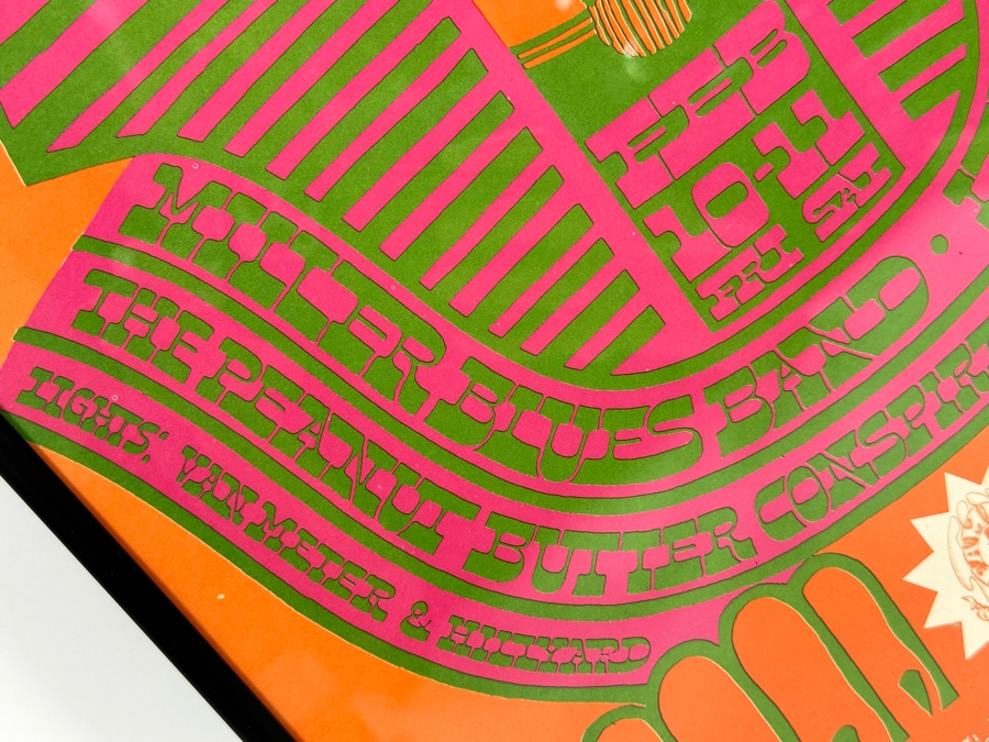 Sphinx Dance; Steve Miller Blues Band, The Peanut Butter Consipiracy And Lee Michaels Vintage 1967 Concert Poster By Victor Moscoso Avalon Ballroom Family Dog FD-47-1 14 X 20 [Photo 7]