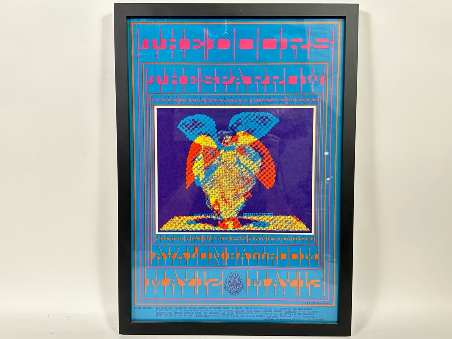 The Doors And The Sparrow Vintage 1967 Concert Poster Avalon Ballroom Victor Moscoso Family Dog FD-61-1 14 X 20 [Photo 5]