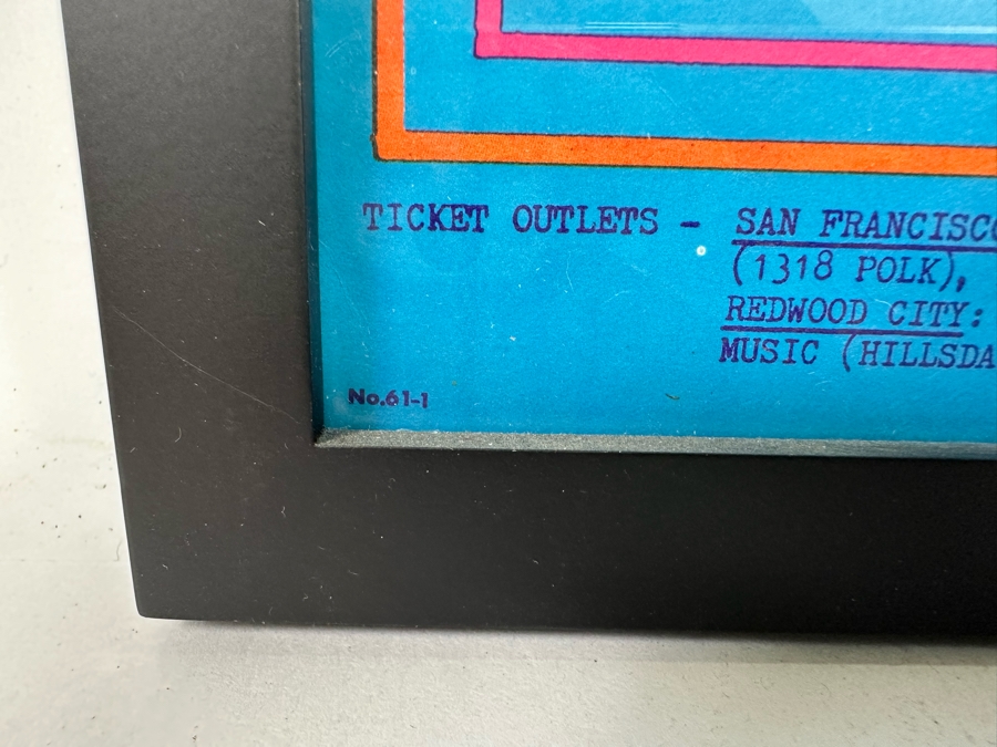 The Doors And The Sparrow Vintage 1967 Concert Poster Avalon Ballroom Victor Moscoso Family Dog FD-61-1 14 X 20 [Photo 13]