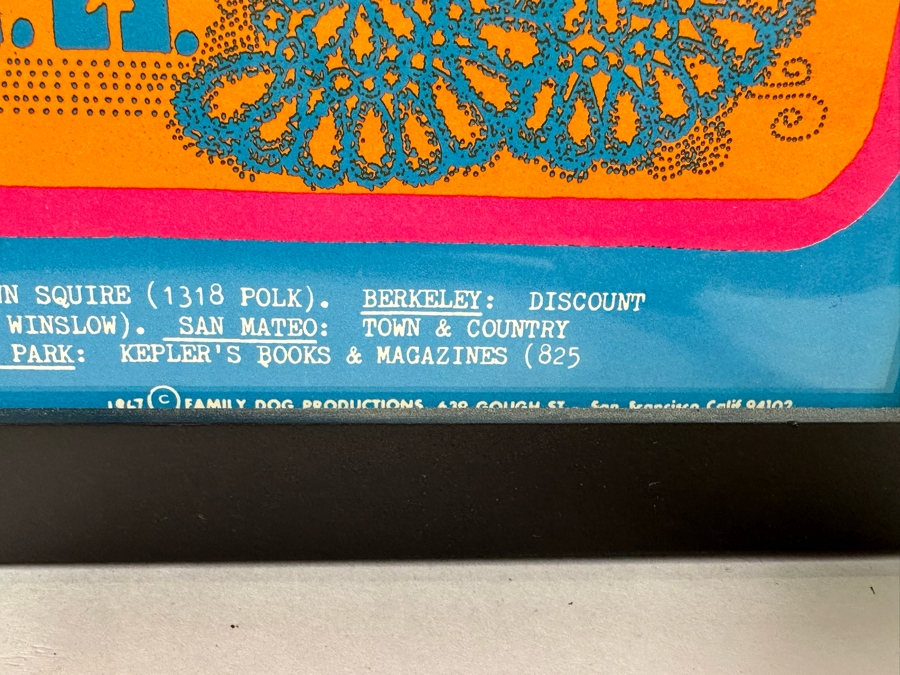 Big Brother & The Holding Company Vintage 1967 Concert Poster Mt. Rushmore Family Dog FD-93-1 14.5 X 20.5 [Photo 16]