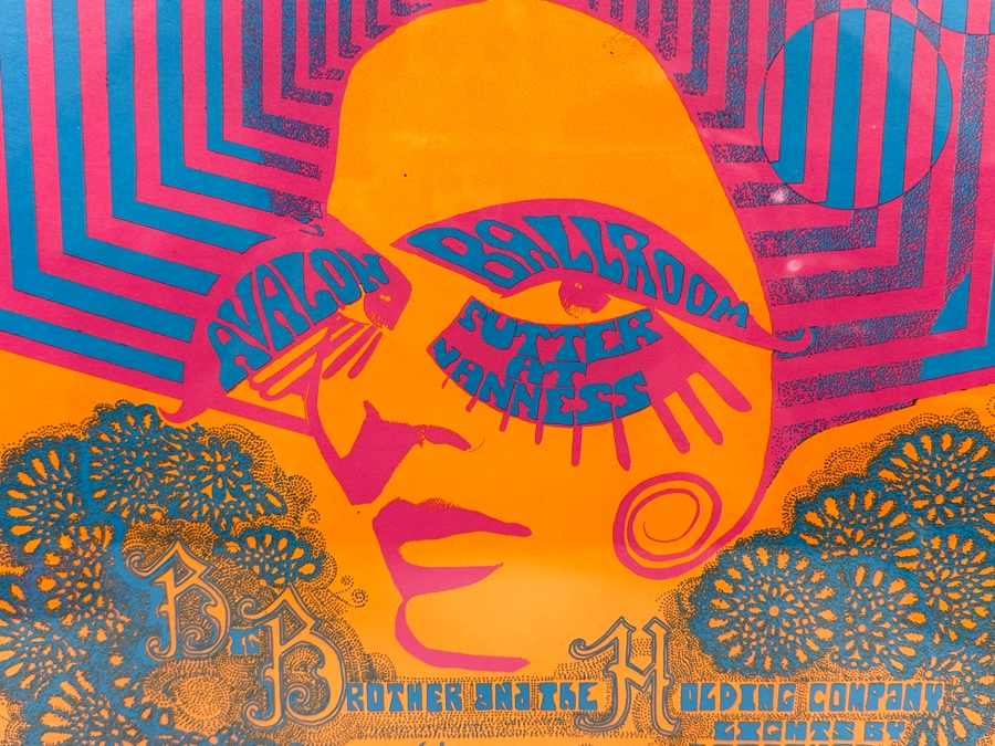 Big Brother & The Holding Company Vintage 1967 Concert Poster Mt. Rushmore Family Dog FD-93-1 14.5 X 20.5 [Photo 8]