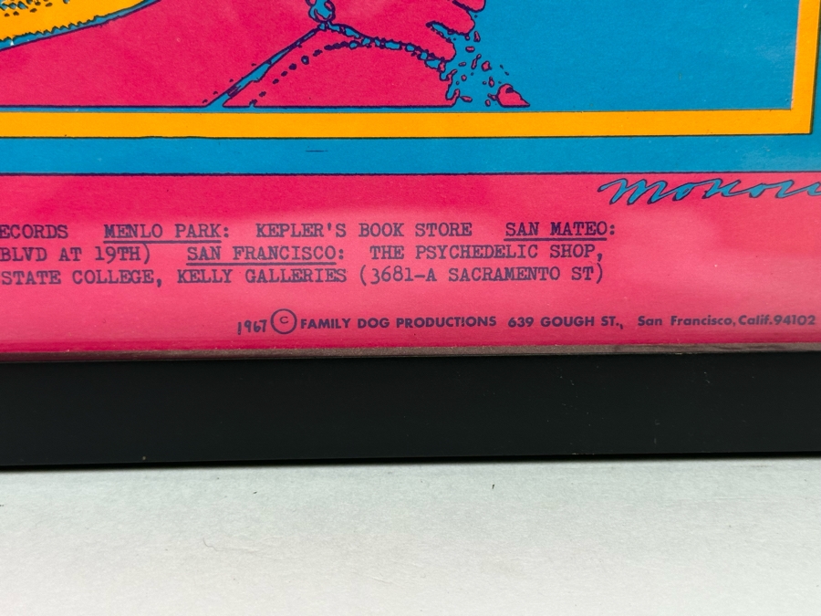 Moby Grape, The Charlatans Vintage 1967 Concert Poster By Victor Moscoso Avalon Ballroom Family Dog FD-49-1 14.5 X 20.5 [Photo 13]