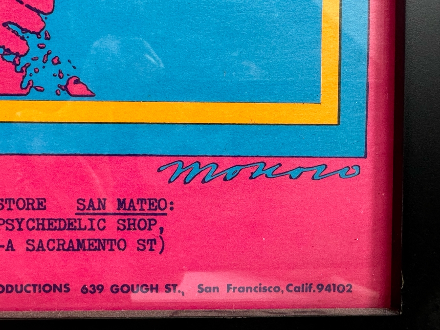 Moby Grape, The Charlatans Vintage 1967 Concert Poster By Victor Moscoso Avalon Ballroom Family Dog FD-49-1 14.5 X 20.5 [Photo 7]