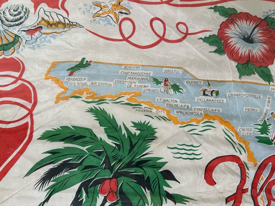 Vintage Florida Map Scarf 30 X 30 [Photo 8]