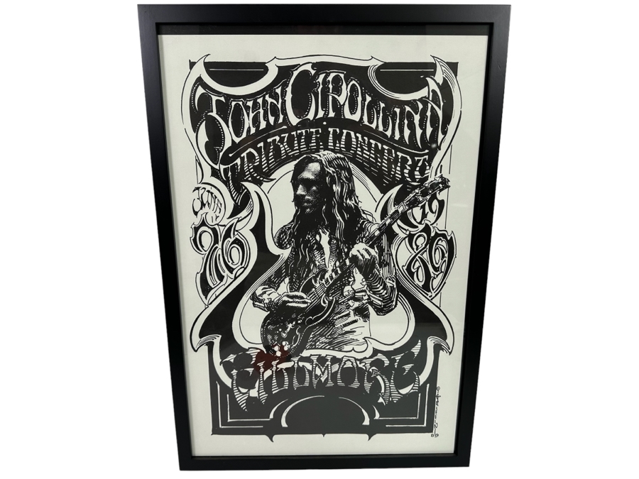 Rick Griffin John Cipollina Tribute Concert Poster At The Fillmore 16.5 X 24.5