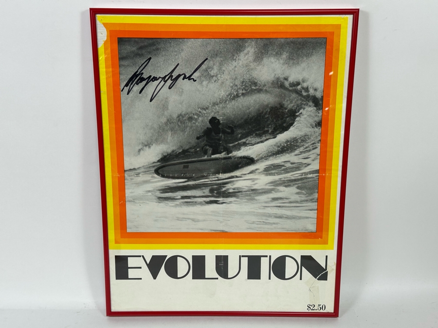 Autographed Wayne Lynch Evolution Surf Movie Poster By Paul Witzig Vintage 1968/69 17.5 X 22.5 [Photo 3]