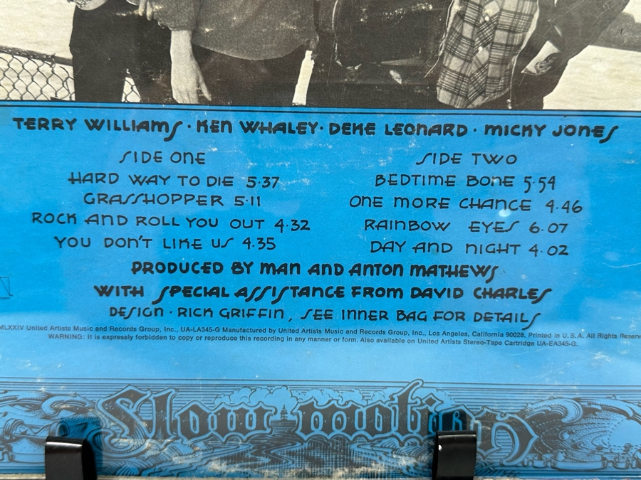 Man Slow Motion LP Record With Rick Griffin Artwork Framed  [Photo 6]