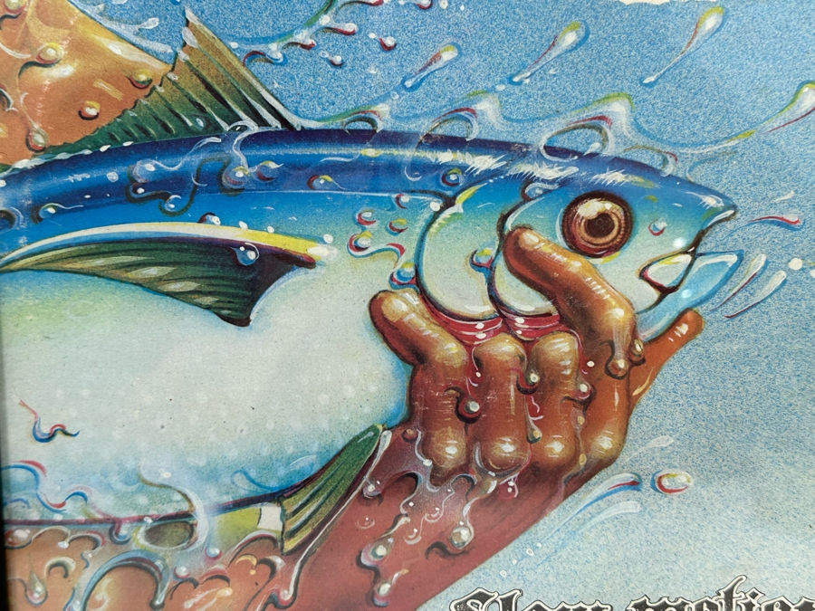 Man Slow Motion LP Record With Rick Griffin Artwork Framed  [Photo 4]