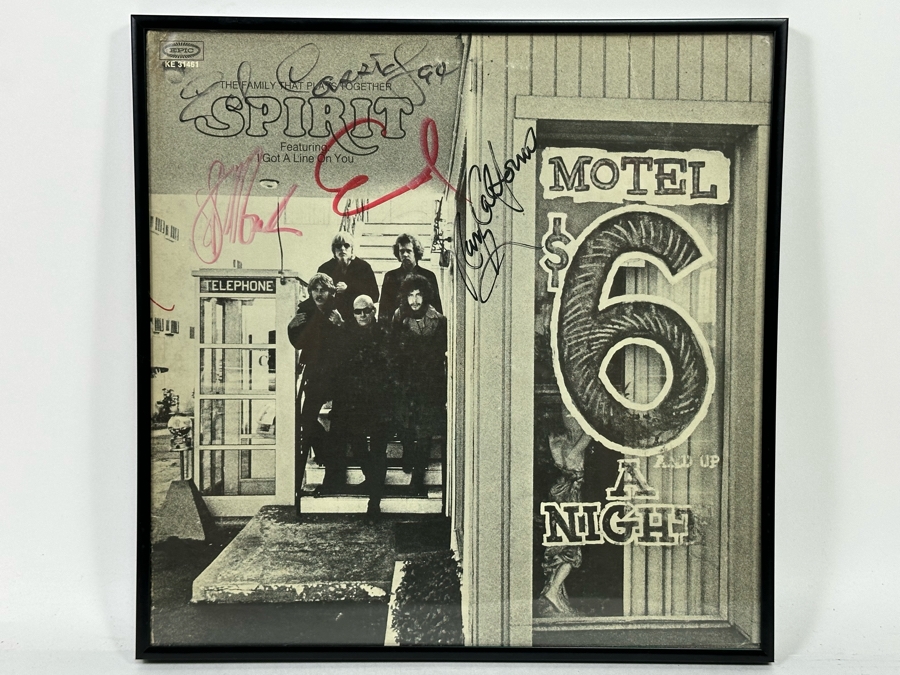 Autographed Spirit The Family That Plays Together LP Record Framed [Photo 3]