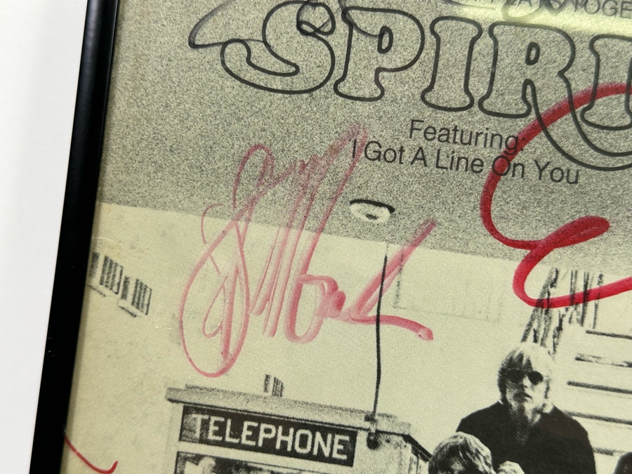 Autographed Spirit The Family That Plays Together LP Record Framed [Photo 6]