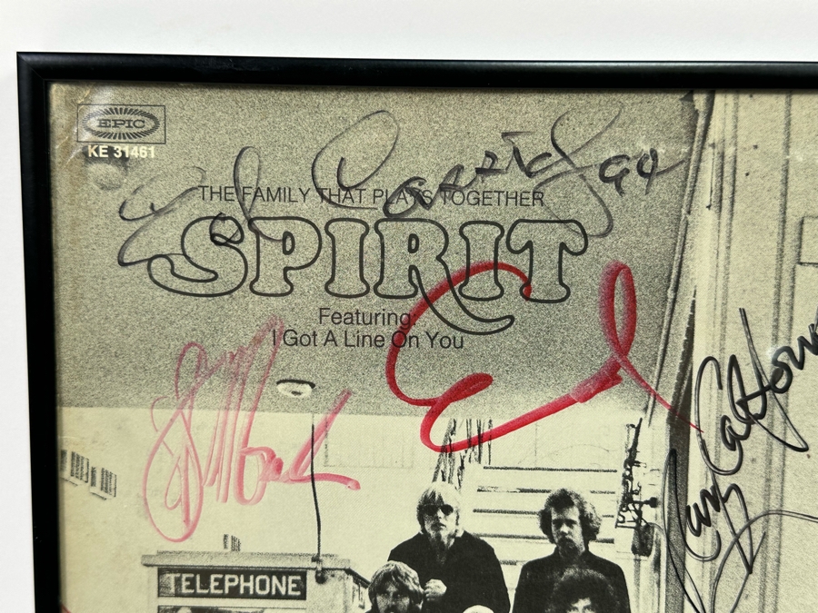 Autographed Spirit The Family That Plays Together LP Record Framed [Photo 4]
