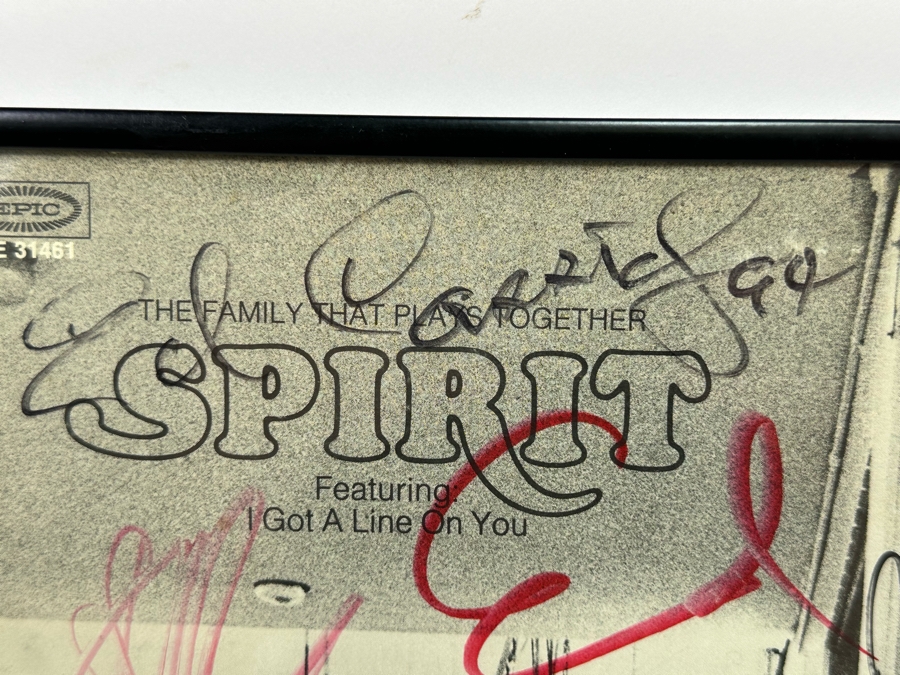 Autographed Spirit The Family That Plays Together LP Record Framed [Photo 5]
