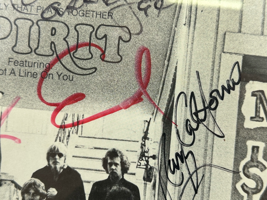 Autographed Spirit The Family That Plays Together LP Record Framed [Photo 7]