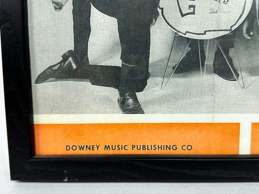 Pipeline Sheet Music The Chantays 1963 Dot Records Downey Music Publishing Framed 12 X 15 [Photo 6]