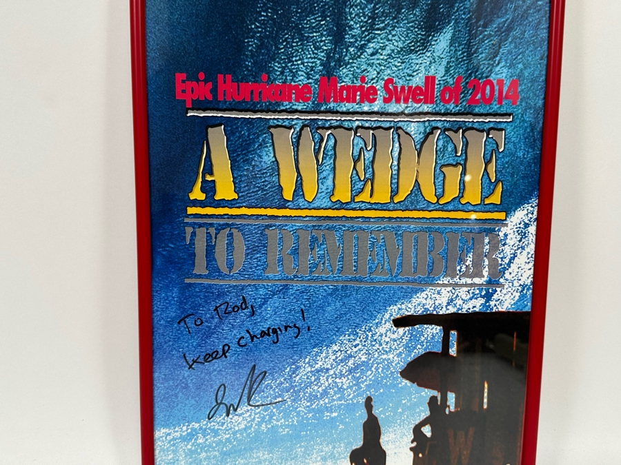 Autographed A Wedge To Remember Surf Movie Poster Hurricane Marie 2014 Southern California Swell Josh Pomer 11 X 17 [Photo 4]