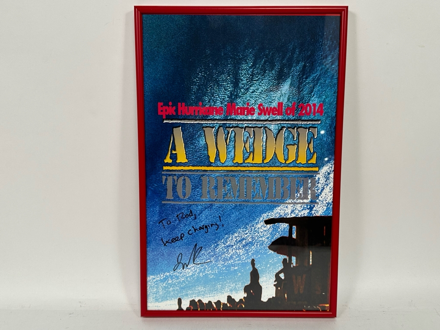 Autographed A Wedge To Remember Surf Movie Poster Hurricane Marie 2014 Southern California Swell Josh Pomer 11 X 17 [Photo 3]