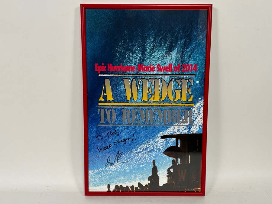Autographed A Wedge To Remember Surf Movie Poster Hurricane Marie 2014 Southern California Swell Josh Pomer 11 X 17 [Photo 2]
