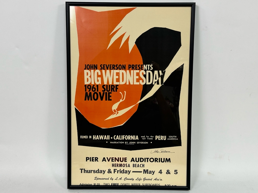 Autographed John Severson Big Wednesday Surf Movie Poster 12 X 18 [Photo 3]