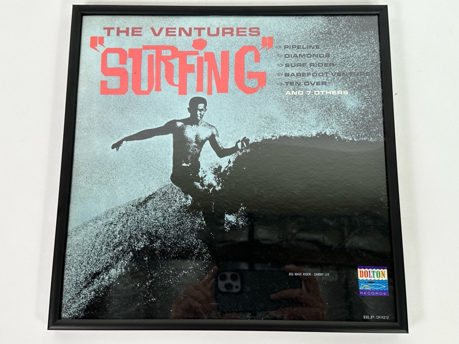 The Ventures 'Surfing' LP Record Framed [Photo 4]