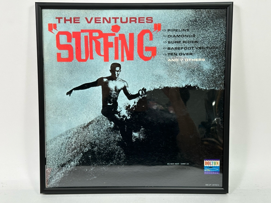 The Ventures 'Surfing' LP Record Framed [Photo 2]