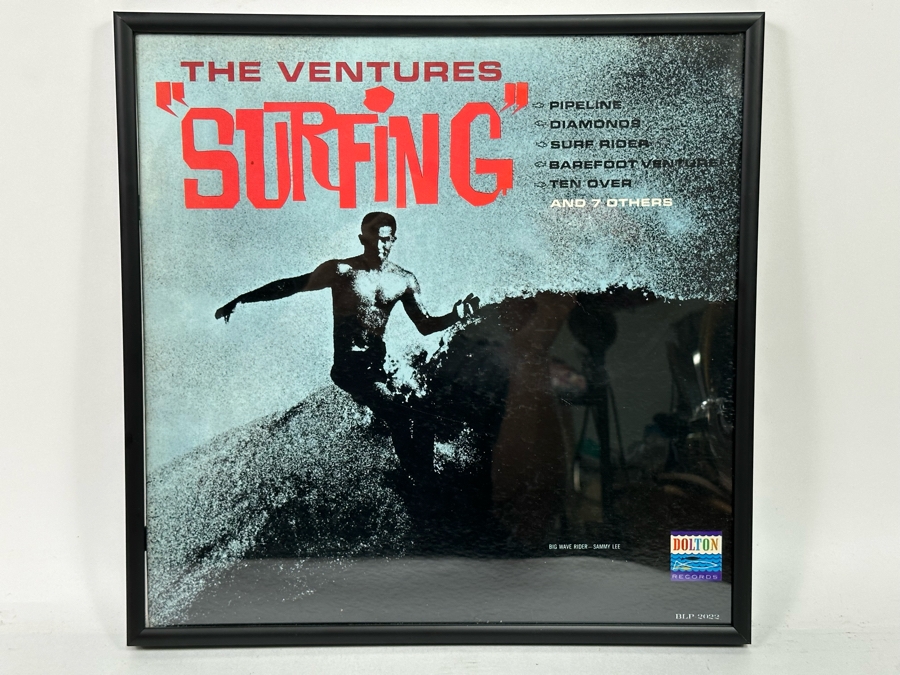 The Ventures 'Surfing' LP Record Framed [Photo 3]