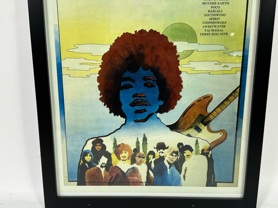 Newport 69 At Devonshire Downs Concert Poster Jimi Hendrix Experience, Creedance Clearwater, Jethro Tull 13 X 19 [Photo 4]