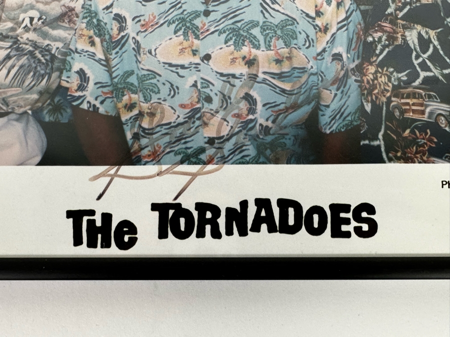 Autographed Color Photograph Of The Surf Music Band The Tornadoes Framed 10 X 8 [Photo 8]