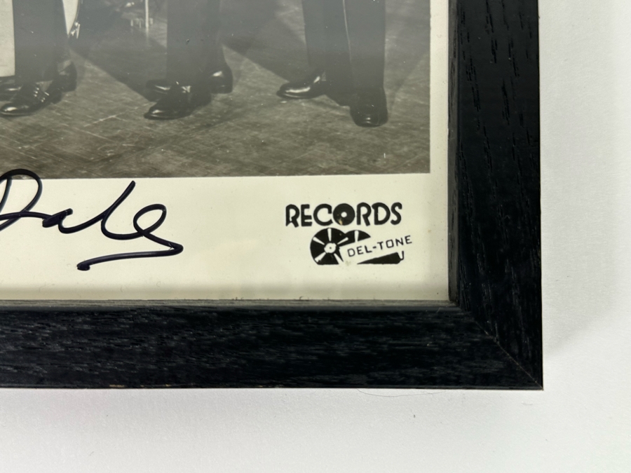 Autographed B&W Photograph Of The Surf Music Band Dick Dale And The Del-Tones Framed 11 X 9 [Photo 7]