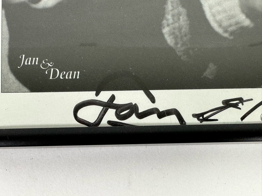 Autographed B&W Photograph Of The Surf Music Band Jan & Dean Framed 8 X 10 [Photo 5]