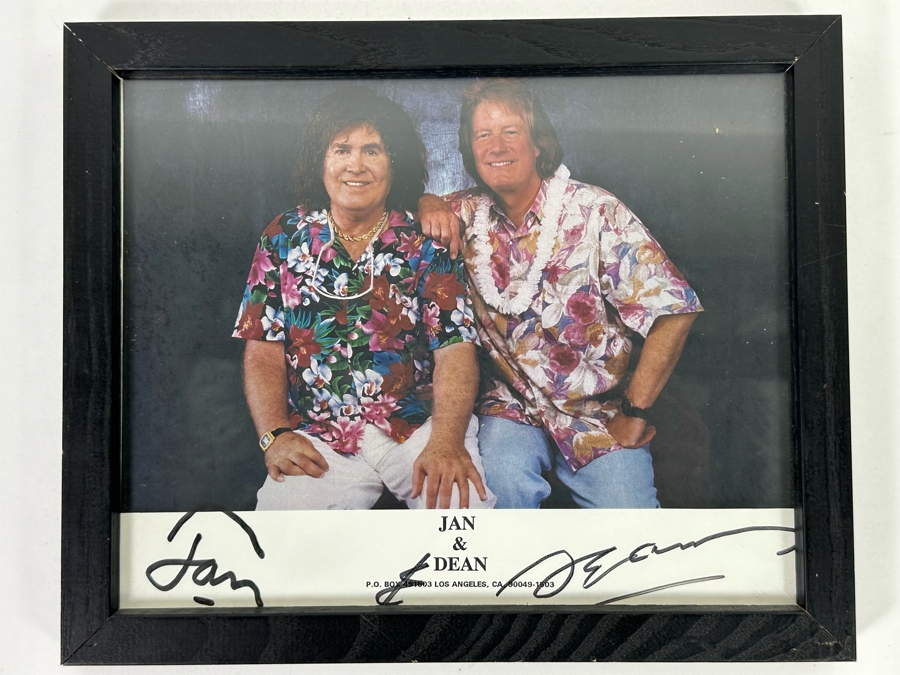 Autographed Color Photograph Of The Surf Music Band Jan & Dean Framed 11 X 9 [Photo 2]
