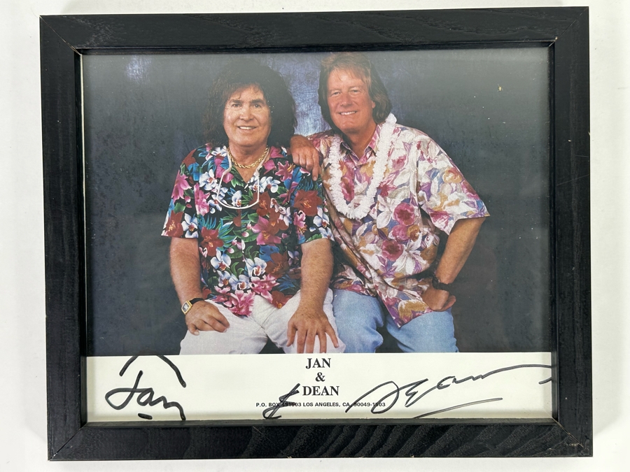 Autographed Color Photograph Of The Surf Music Band Jan & Dean Framed 11 X 9 [Photo 3]