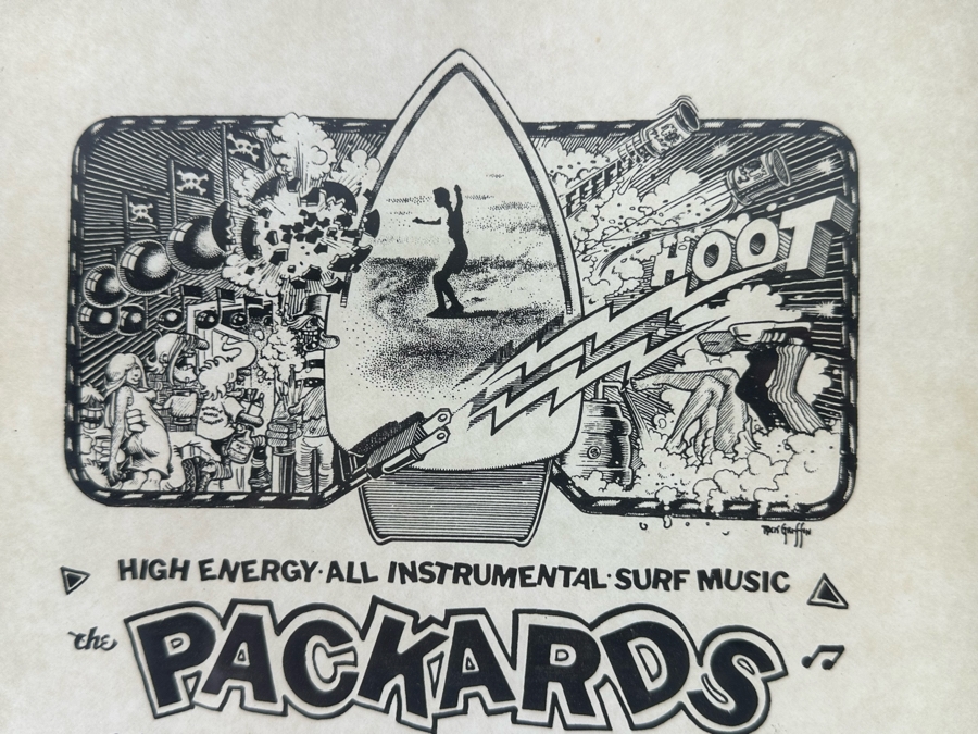 The Packards Surf Music Concert Poster Wind And Sea Dana Point Harbor, California Framed 9.5 X 12 [Photo 4]