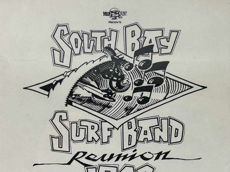 Autographed South Bay Surf Band Reunion 1986 Conert Poster The Bel-Airs, The Challengers Framed 9 X 11 [Photo 4]