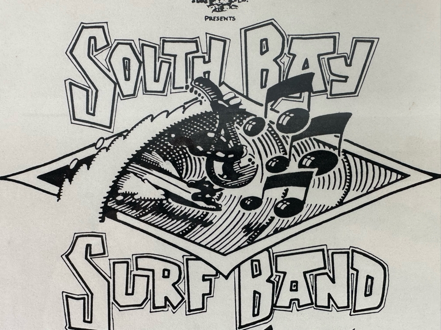 Autographed South Bay Surf Band Reunion 1986 Conert Poster The Bel-Airs, The Challengers Framed 9 X 11 [Photo 5]